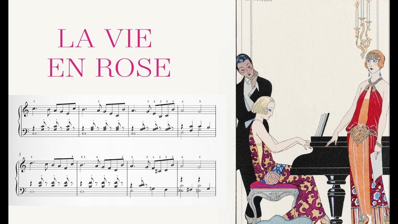 La Vie En Rose By Edith Piaf - Piano Arrangement | FREE Sheet Music ...