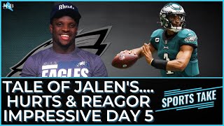 Jalen Hurts & Jalen Reagor Steal The Day | Eagles Camp Day 5 Recap with Sports Take | JAKIB Sports