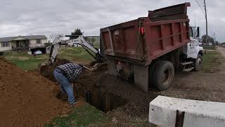 Installing a drainage pit