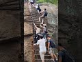 on july 12 tourists of huashan mountain ladder fell down accidentally shorts