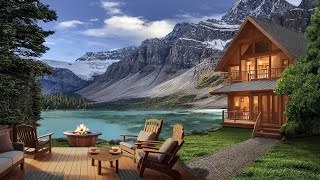 Summer Lake Ambience | Cozy Summer Campfire & Lake House Ambience | Relaxing Birdsong