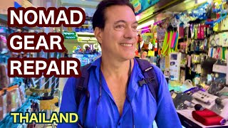 How I Repair My Gear Traveling.  Pattaya Thailand Travel, Expat living overseas retired