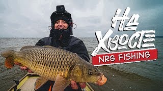 НА ХВОСТЕ NRG Fishing. Крупный сазан на джиг. Рыбалка с лодки поздней осенью.