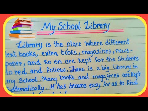 My School Library Essay🏫//Essay On My School Library 🏫 In English ...