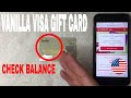 ✅  How To Check Vanilla Visa Gift Card Balance 🔴