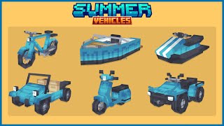 Minecraft Summer Vehicles! [ModelEngine, MythicMobs, Itemsadder]