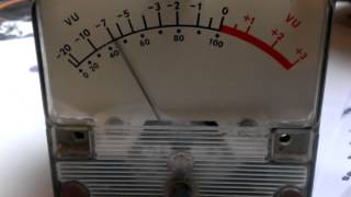 Philips EL3501 VU meter test.