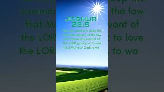 Joshua 22:5 #verseoftheday #christianmotivation #godisgood #shortvideo