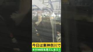 今日は東神奈川でキヤ195形を見てしまう！