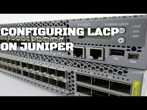 How do I enable LACP in Juniper?