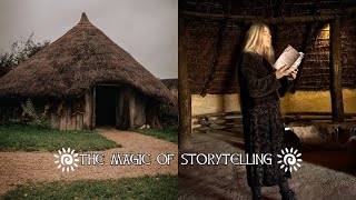 Storytelling by Fireside in an Iron Age Roundhouse 🛖 Book Festival at Butser Ancient Farm