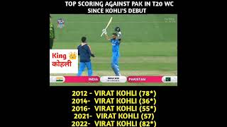 VIRAT KOHLI BATTING RECORD 👑#short #indvspak #t20worldcup #cricket