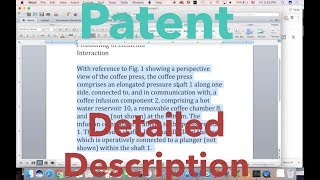 How to Patent - Lesson 8/10 - Patent Detailed Description