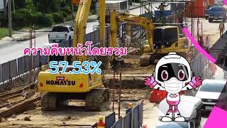 Update!! ความก้าวหน้าโครงการรถไฟฟ้าสายสีชมพู ช่วงแคราย - มีนบุรี ณ สิ้นเดือนมิถุนายน 2563