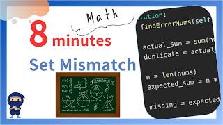 Set Mismatch - LeetCode #645 - Python, JavaScript, Java, C++
