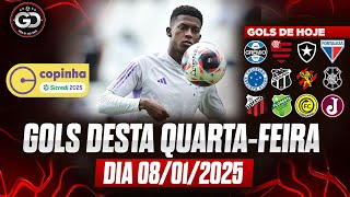 ⚽️ TODOS OS GOLS DESTA QUARTA 08/01/2025 GOLS DA COPINHA, COPA DO NORDESTE, GOLS DE HOJE,GOLS DO DIA