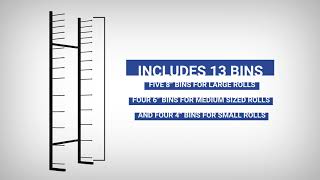 Brookside Design VR864 Vis-i-rack high capacity roll file blueprint storage rack