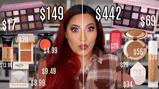 FULL FACE USING THE BEST makeup dupes! Drugstore Vs High End Makeup