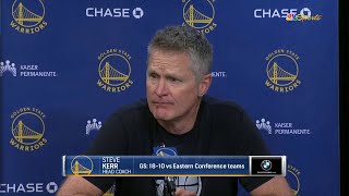 Steve Kerr said Wiggins defense on Terry Rozier was the main key to Warriors def
