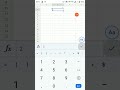 How to autofill with numbers in Google sheets on Android.