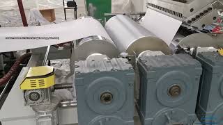 PVC edge band sheet production line with 3 roller calender system