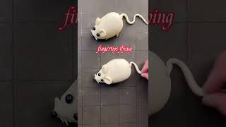 来一个可爱的小老鼠造型 Creative Steamed Buns with Mouse Pattern#面食 #馒头#buns #mantou #howto #shorts