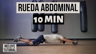 🔥Rutina con RUEDA ABDOMINAL🔥 ejercicios con rueda abdominal |10 min | incluye tutorial principiantes