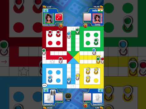 ¡Enfrentamiento épico del rey Ludo para 4 jugadores! #LudoKing #GamingShorts #subscribemychannel #ludokingvideos #yt