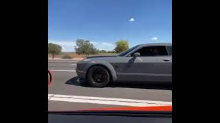 C7 ZR1 vs Dodge Demon 50 roll! #cars #srt #corvette