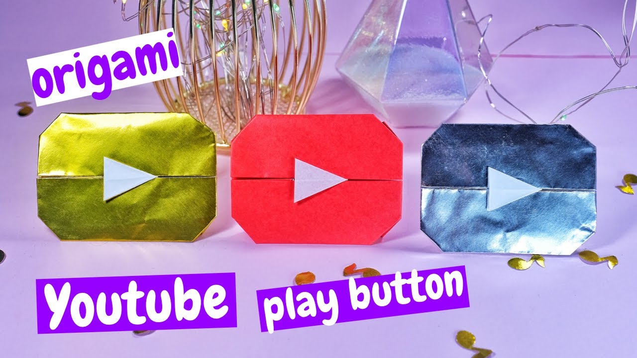 Origami Youtube Play Button Step By Step Youtube