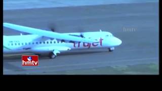 Ram Charan's TruJet Airlines Launches | Maiden Flight Takes Off from Hyderabad to Tirupati | HMTV