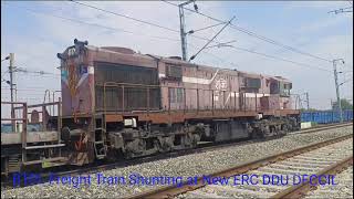 BTPL Freight Train 🚂 shunting at New ERC DDU DFCCIL track DDU Sonnagar section #Railway #DFCCIL