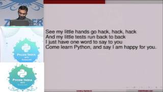 Lightning Talk - Python nursery rhymes - PyCon India 2015