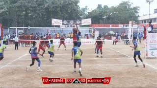 Assam VS Manipur🔥|| U17 School National Game at Bareilly🏐|| #vollwyworld #volley #sports