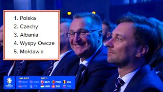Losowanie El. EURO 2024 Grupa Polska Czechy Albania Wyspy Owcze Mołdawia