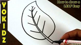 How to draw a LEAF Easy