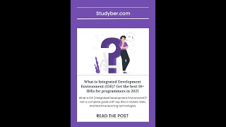 What is IDE? Get a complete detailed overview. With top 10 IDEs in Web, App and Machine Learning.