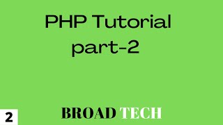 Return statement in PHP | Tutorial 02 | Broad Tech