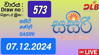 Sasiri 573 07.12.2024 Today / සසිරි  DLB NLB Lottery Result