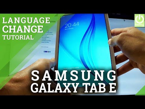 How to Change Language in SAMSUNG Galaxy Tab E - Language Settings How to Change Language in SAMSUNG Galaxy Tab E - Language Settings