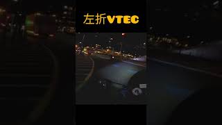 【HONDA CB400SF】左折VTEC│ Exhaust sound│night drive#shorts