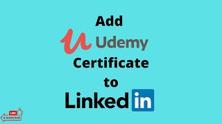 How to add Udemy Certificate to LinkedIn