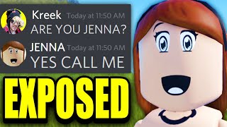 Roblox Jenna Hacker Exposed I Called Her On Discord