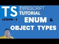 TypeScript Object Type & Enum Tutorial for JavaScript Developers | #typescripttutorial
