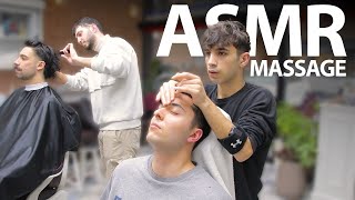 ASMR | Sleep With Real Barber Shop Session - ASMR HEAD MASSAGE