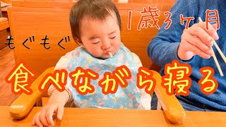 【睡魔VS食欲】ごはん中に寝ちゃう1歳3ヶ月赤ちゃん〜妹ちゃん〜