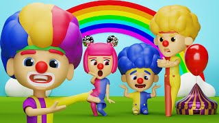 Clown Cha-Cha, Clown Lya-Lya, Clown Chicky & Clown Boom-Boom | D Billions Kids Songs