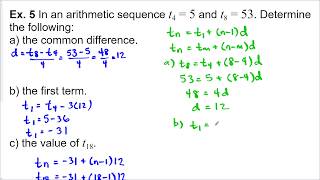 1.1 Arithmetic Sequences (Math 20-1)