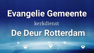 Woensdagavond 26 januari 2022 | Evangelie Gemeente De Deur Rotterdam