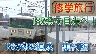 【185系で南武線から日光へ！】貴重な185系での修学旅行臨が運転！　9483M   185系B6編成　修学旅行臨 日光行き　南武線の3駅で撮影！（武蔵溝ノ口・登戸・南多摩） 2023/06/25